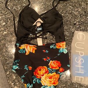 Cupshe floral one piece bathing suit